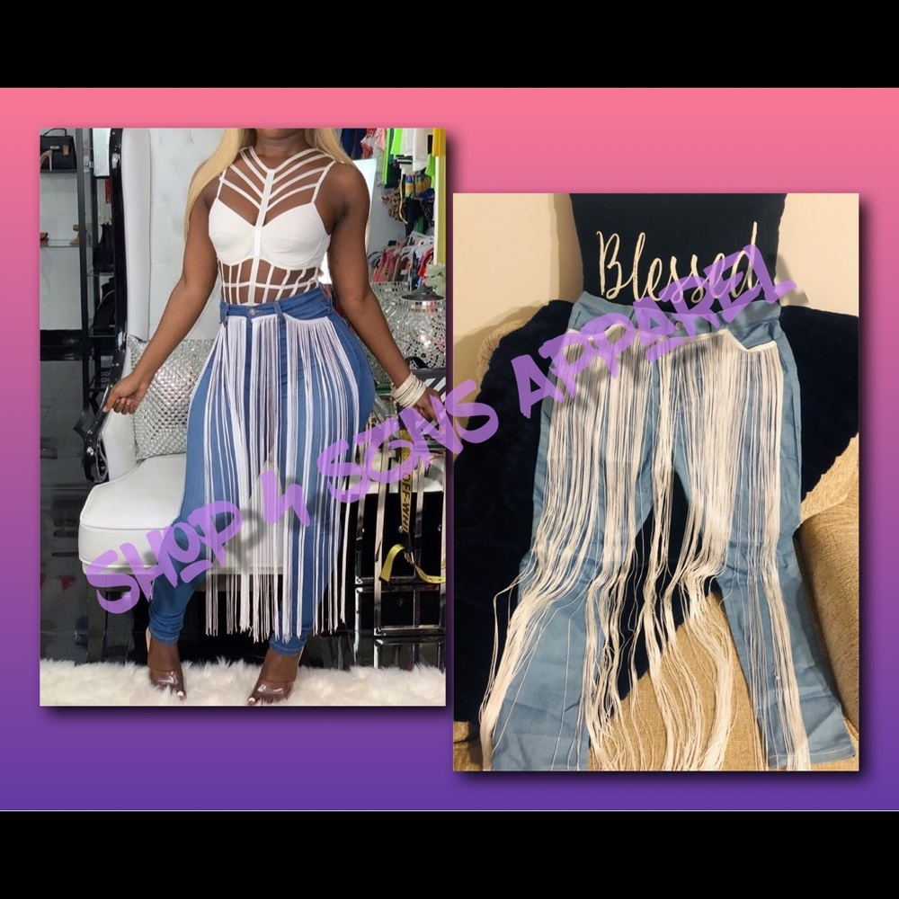 Trendy Tassel Jeans